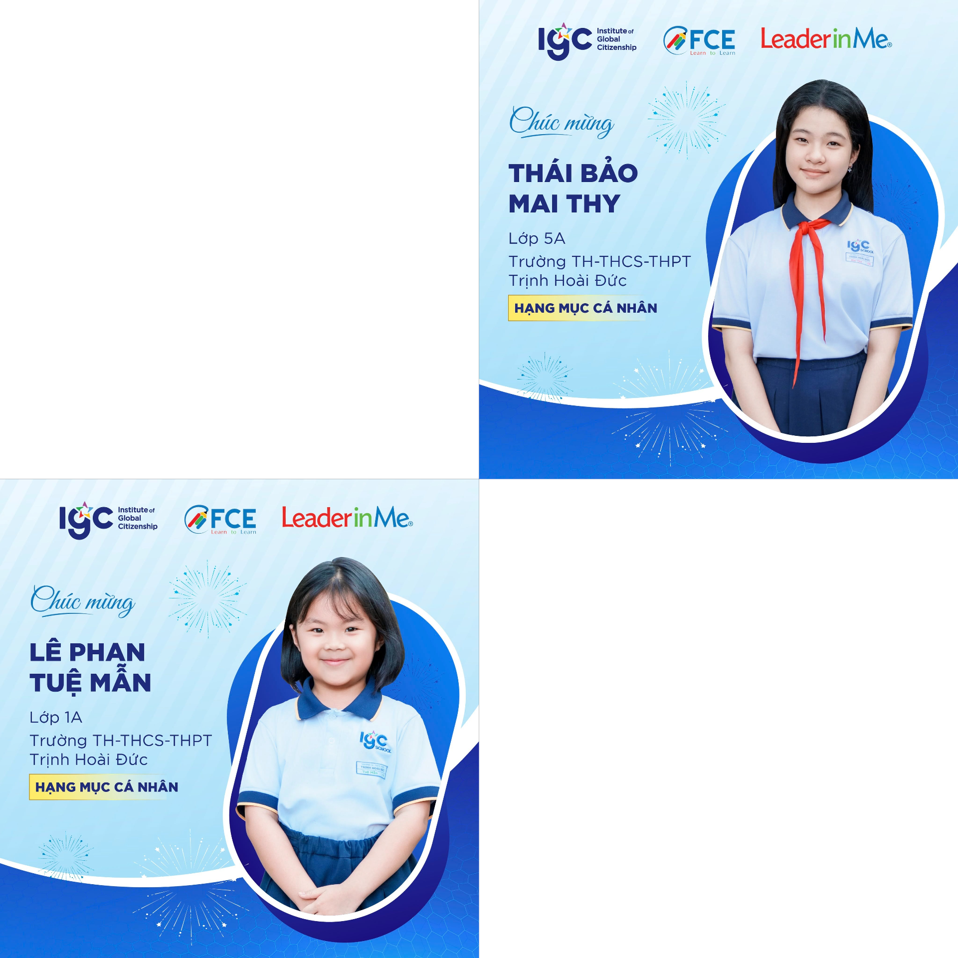 [VINH DANH] 2 GƯƠNG MẶT XUẤT SẮC LỌT TOP 30 VÒNG QUỐC GIA CUỘC THI "LEADER IN ME 2026"