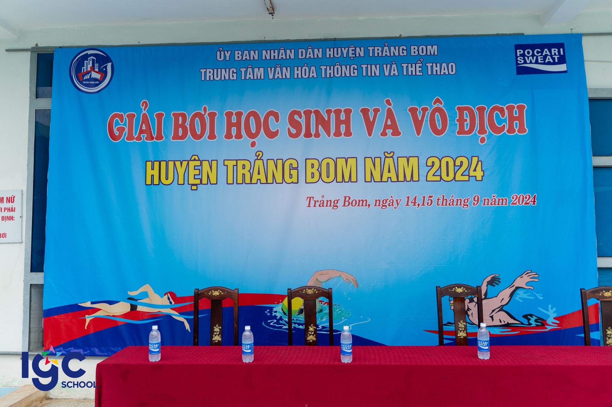 Giải bơi học sinh và vô địch huyện Trảng Bom năm 2024