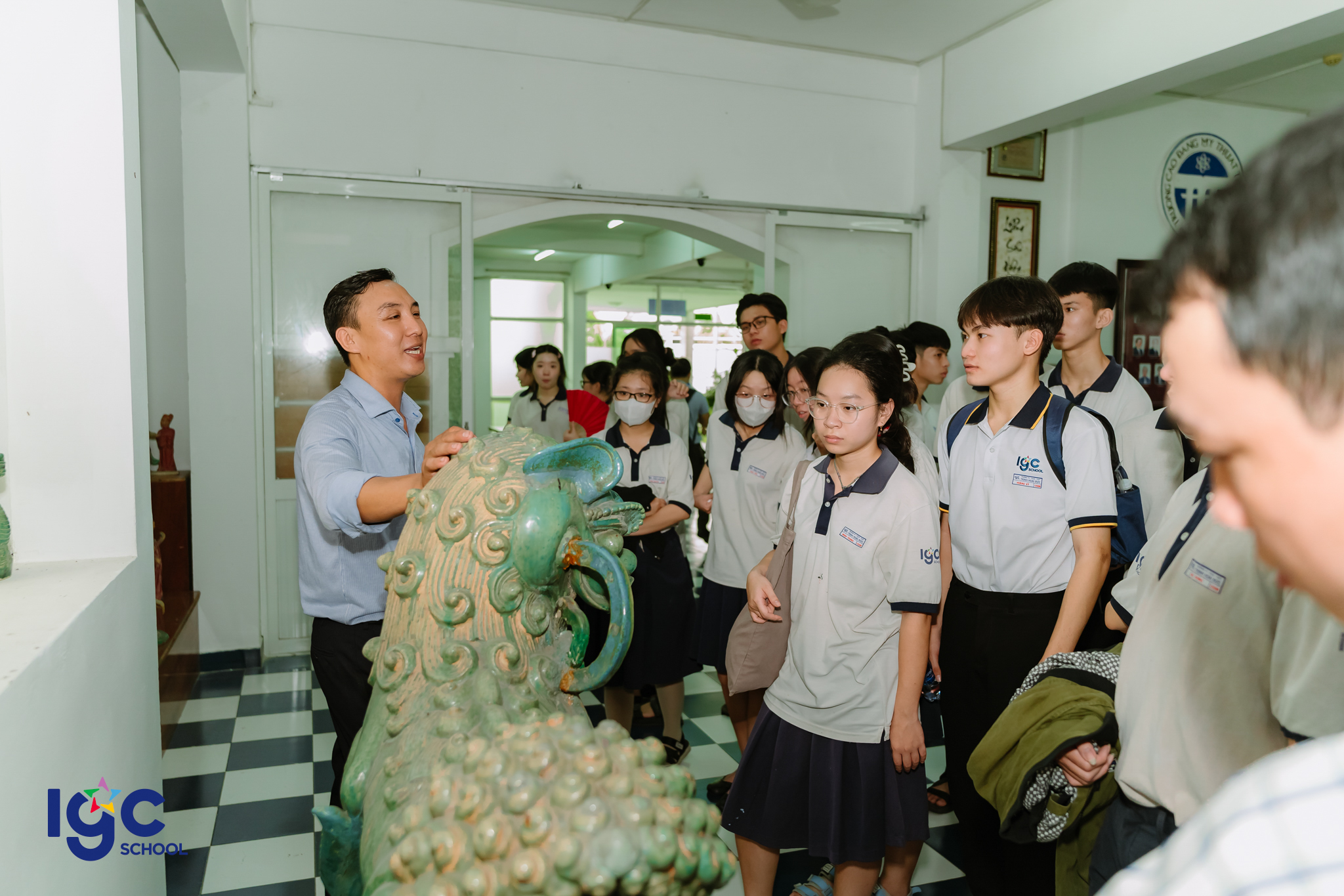 Buổi học tập trải nghiệm tại Trường Cao đẳng Mỹ thuật trang trí Đồng Nai