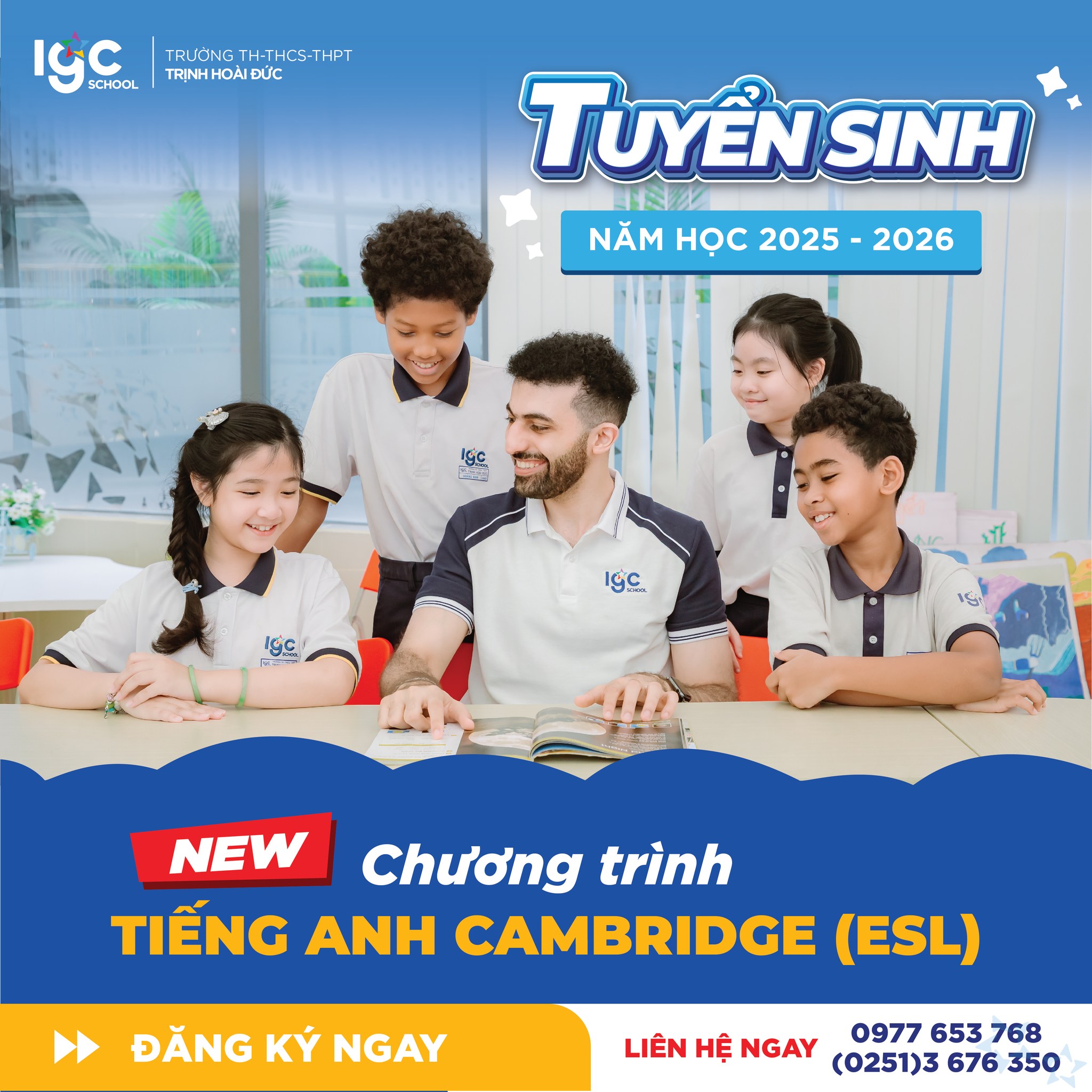 TRƯỜNG TRỊNH HOÀI ĐỨC RA MẮT CHƯƠNG TRÌNH TIẾNG ANH CAMBRIDGE DÀNH CHO HỌC SINH LỚP 1 & LỚP 6