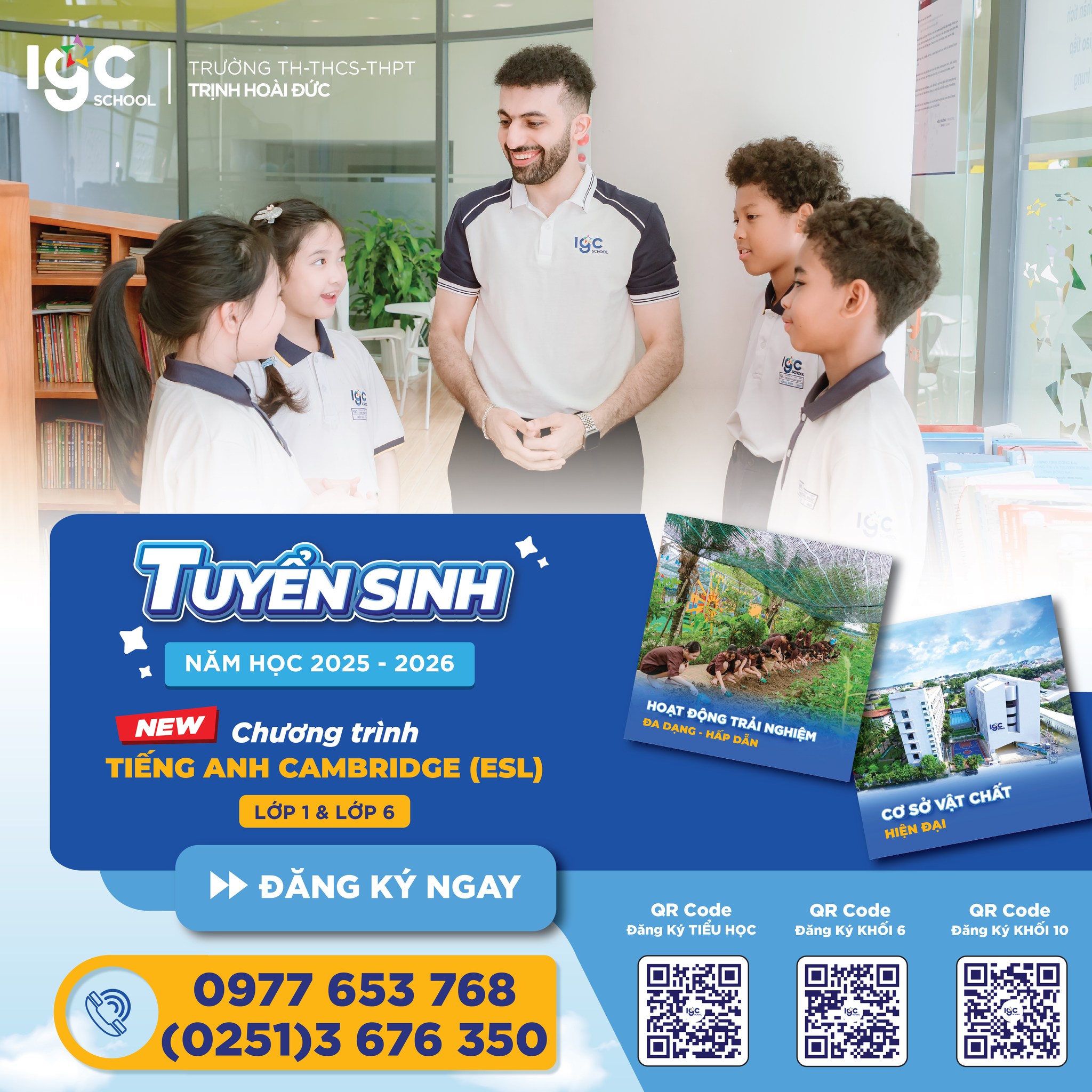 TUYỂN SINH NĂM HỌC 2025–2026 TẠI TRƯỜNG TH – THCS – THPT TRỊNH HOÀI ĐỨC