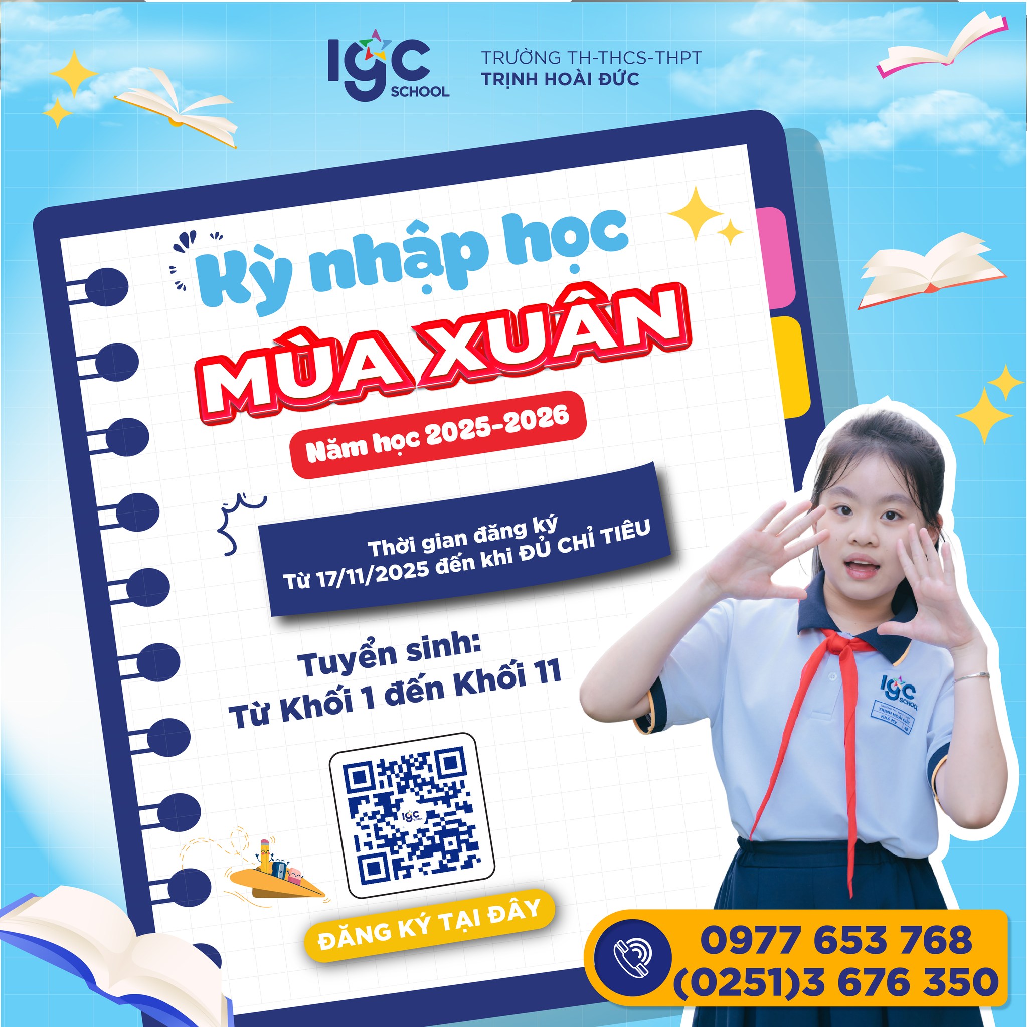 Trường TH-THCS-THPT Trịnh Hoài Đức chính thức mở cửa tuyển sinh bổ sung cho Kỳ Nhập Học Mùa Xuân