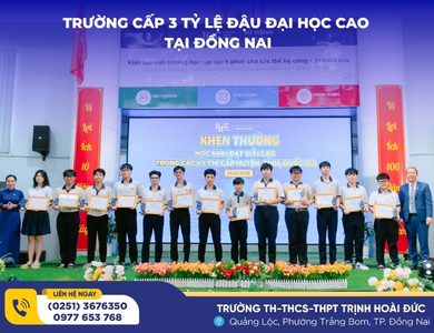 TOP 5 TRƯỜNG CẤP 3 TỶ LỆ ĐẬU ĐẠI HỌC CAO TẠI ĐỒNG NAI