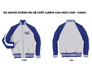 THCS-THPT - Áo khoác không mũ Nam/Nữ (size 6 7 8 9)