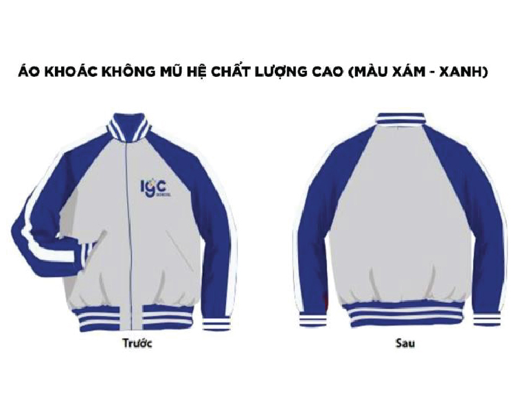 TIỂU HỌC_Áo khoác không nón (Size 12345)