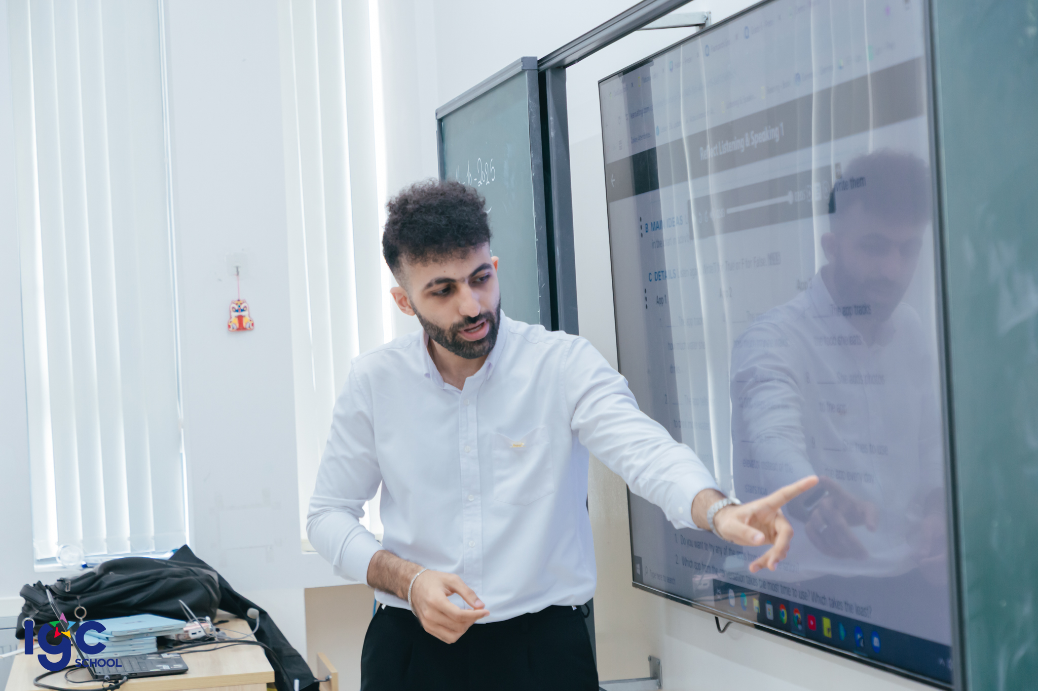 Không khí sôi nổi của tiết học