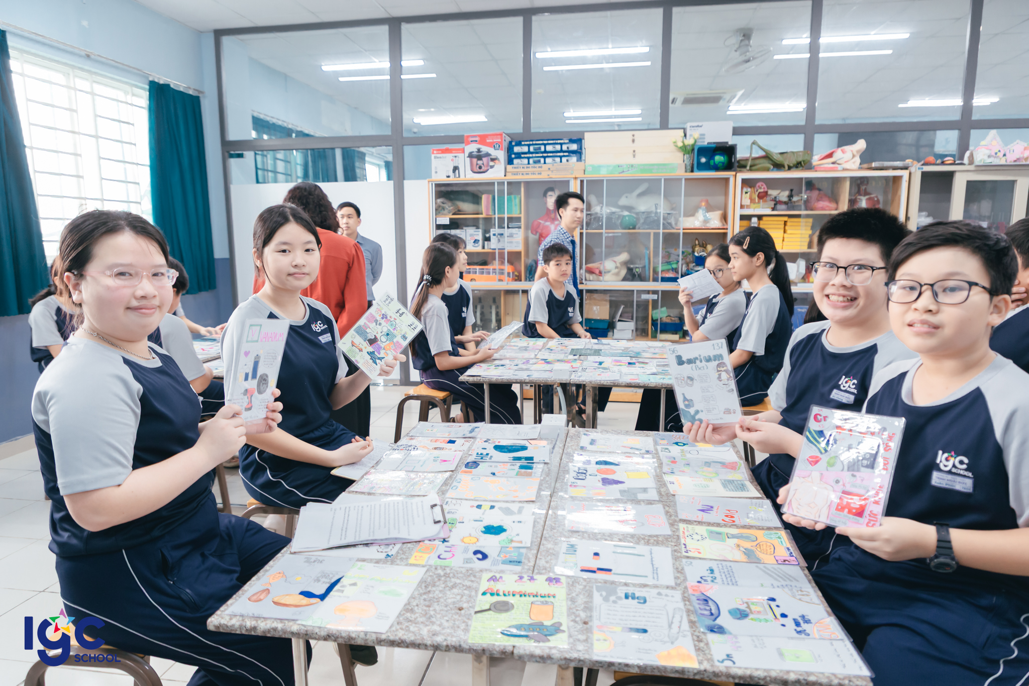 Dự án Bảng Tuần Hoàn Sáng Tạo của học sinh Khối 7