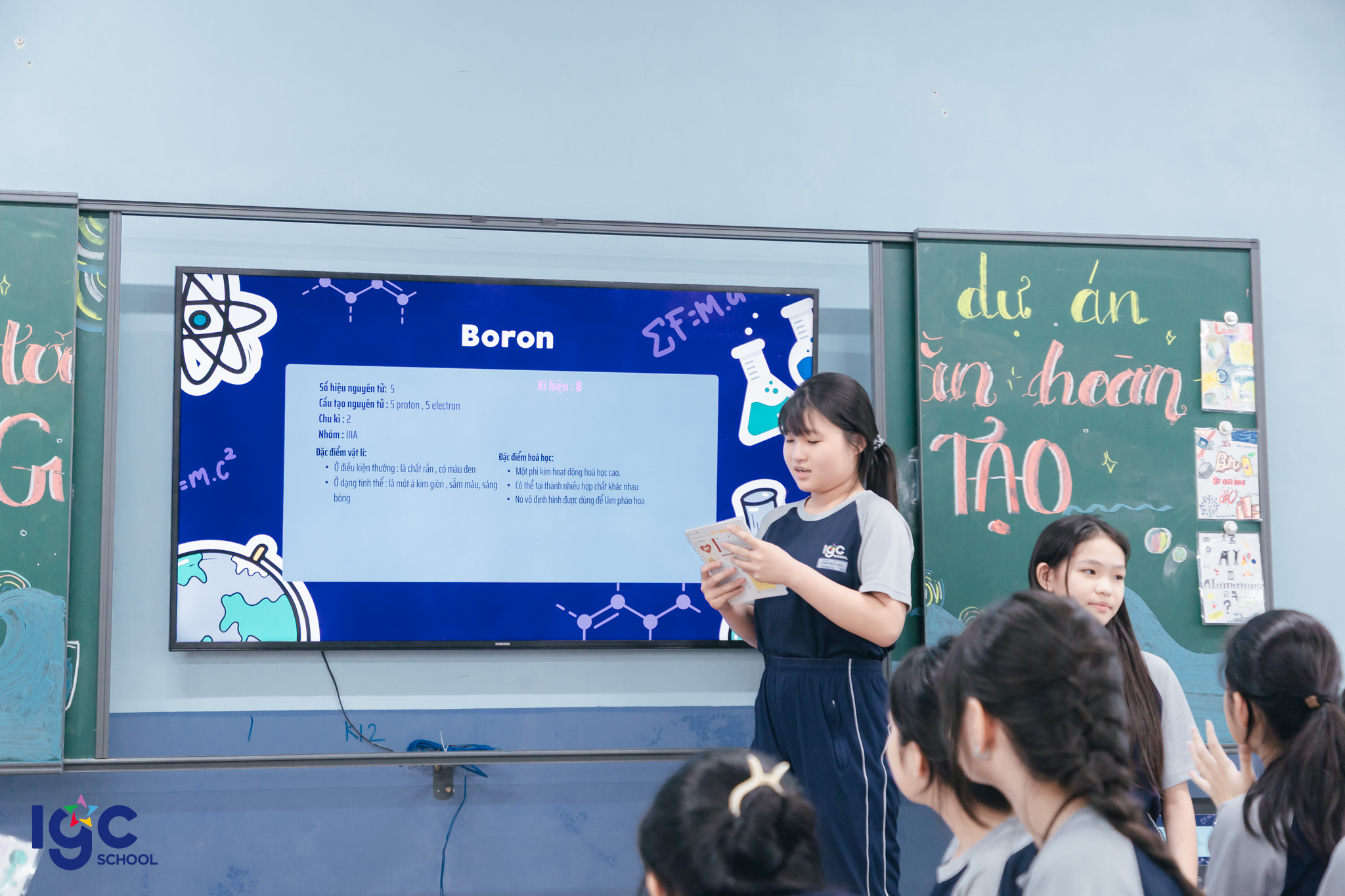 Dự án Bảng Tuần Hoàn Sáng Tạo của học sinh Khối 7