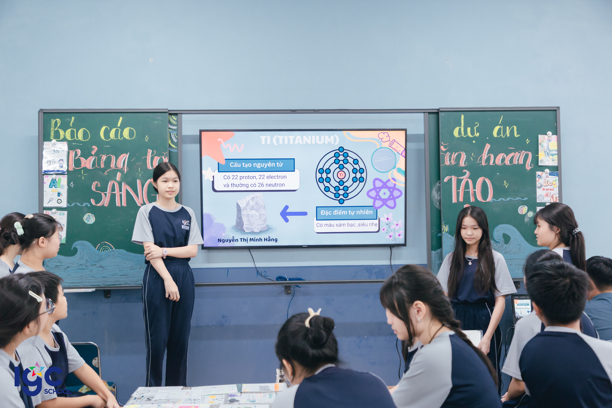 Dự án Bảng Tuần Hoàn Sáng Tạo của học sinh Khối 7