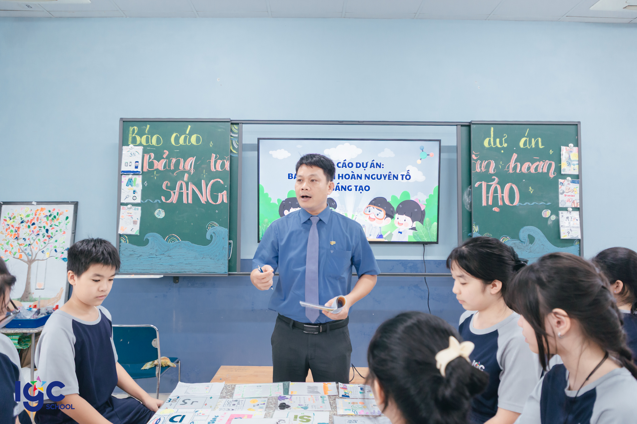 Dự án Bảng Tuần Hoàn Sáng Tạo của học sinh Khối 7