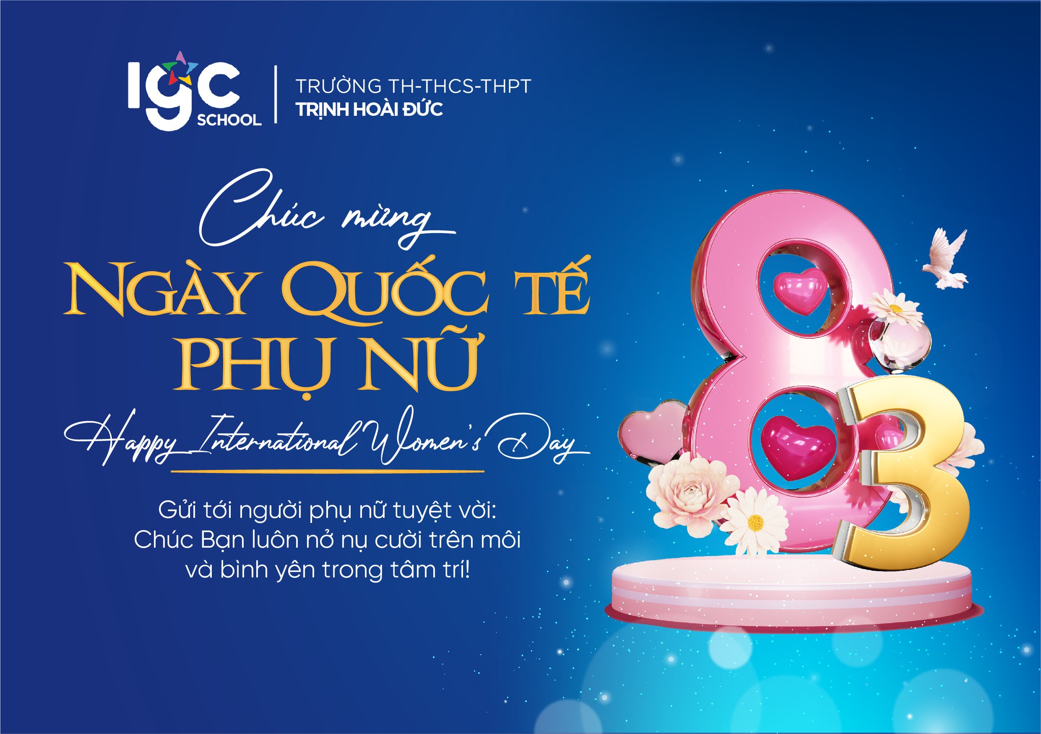 Tập thể giáo viên nhân ngày 8/3