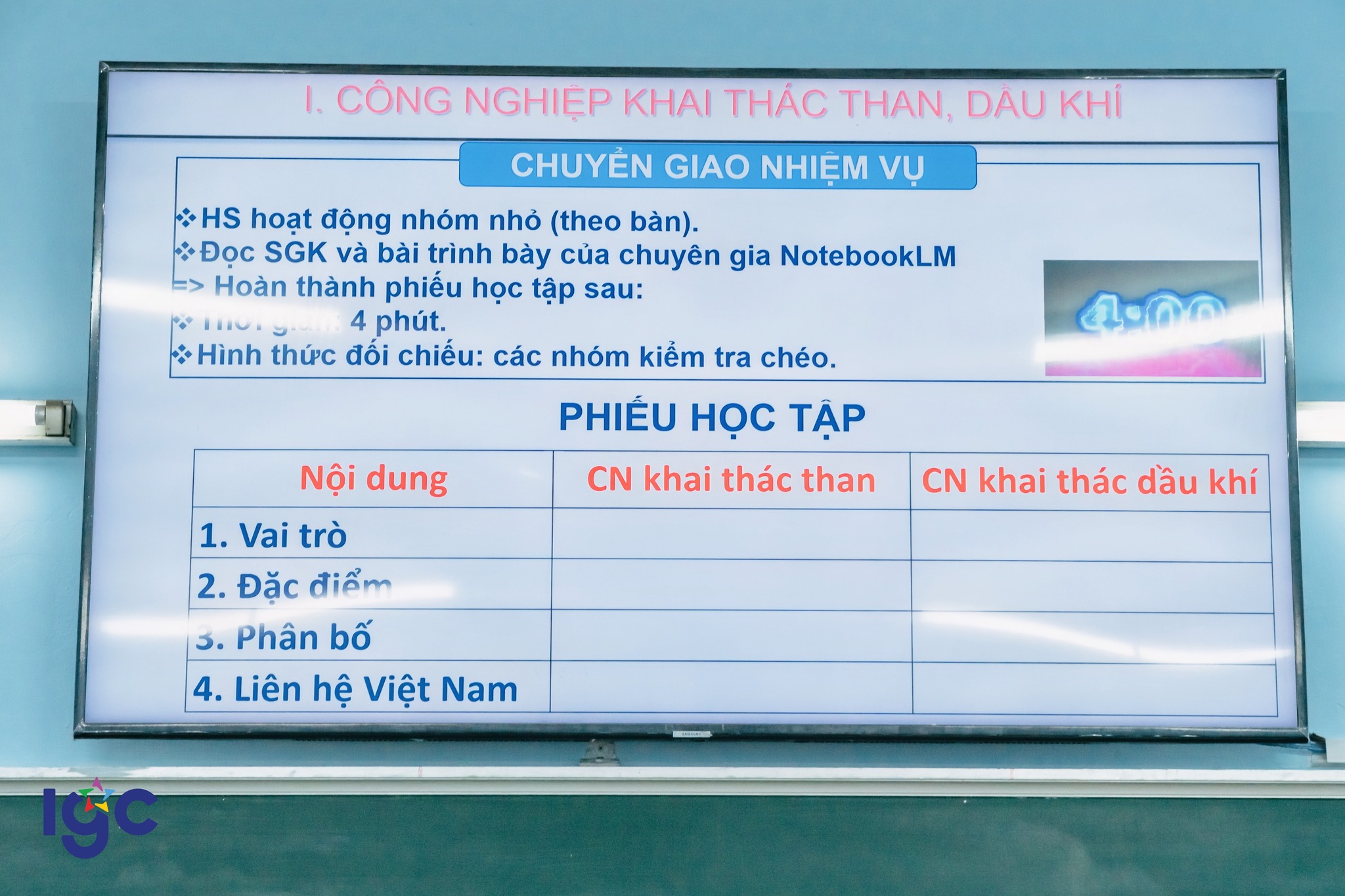 Thao giảng Địa lý
