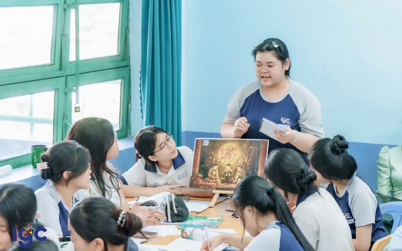 Học sinh học tập năng động tại IGC Trịnh Hoài Đức